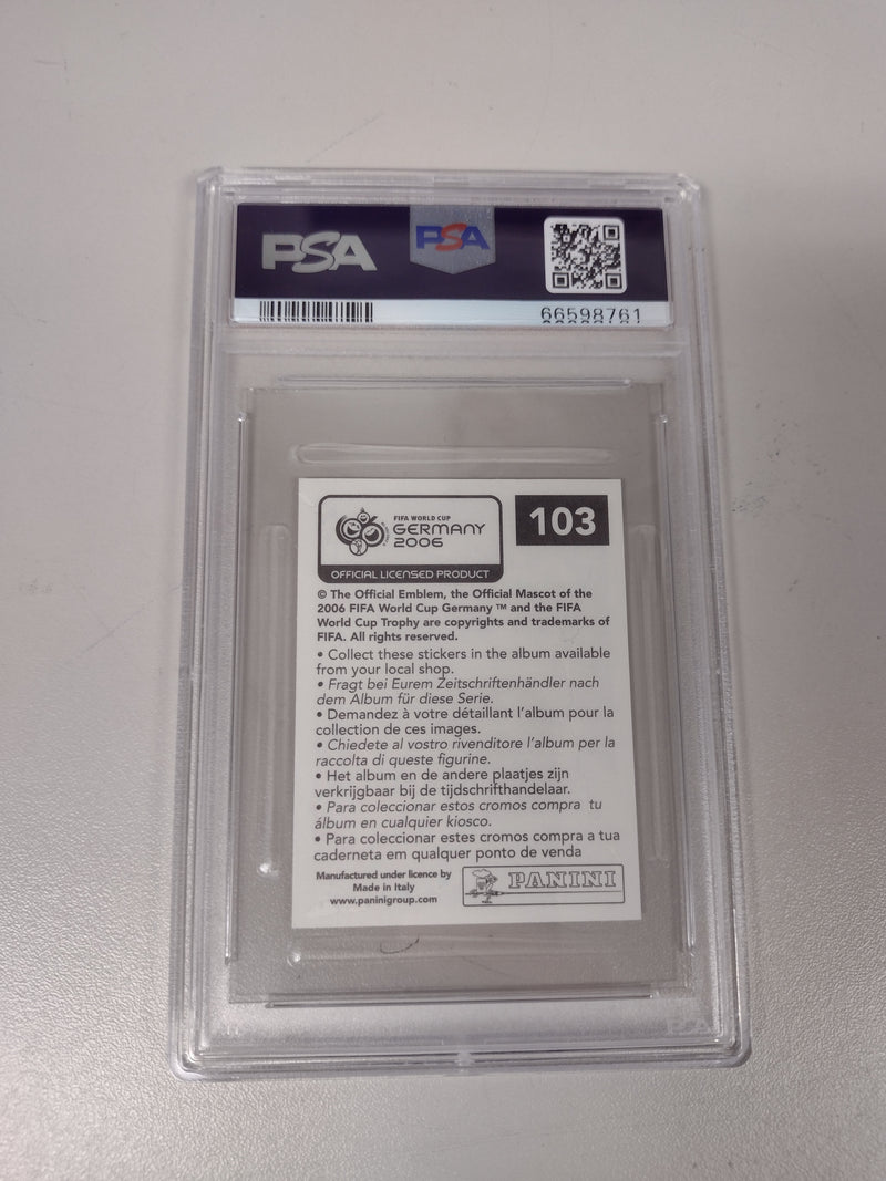 Load image into Gallery viewer, 2006 Panini World Cup David Beckham Germany Sticker PSA 6
