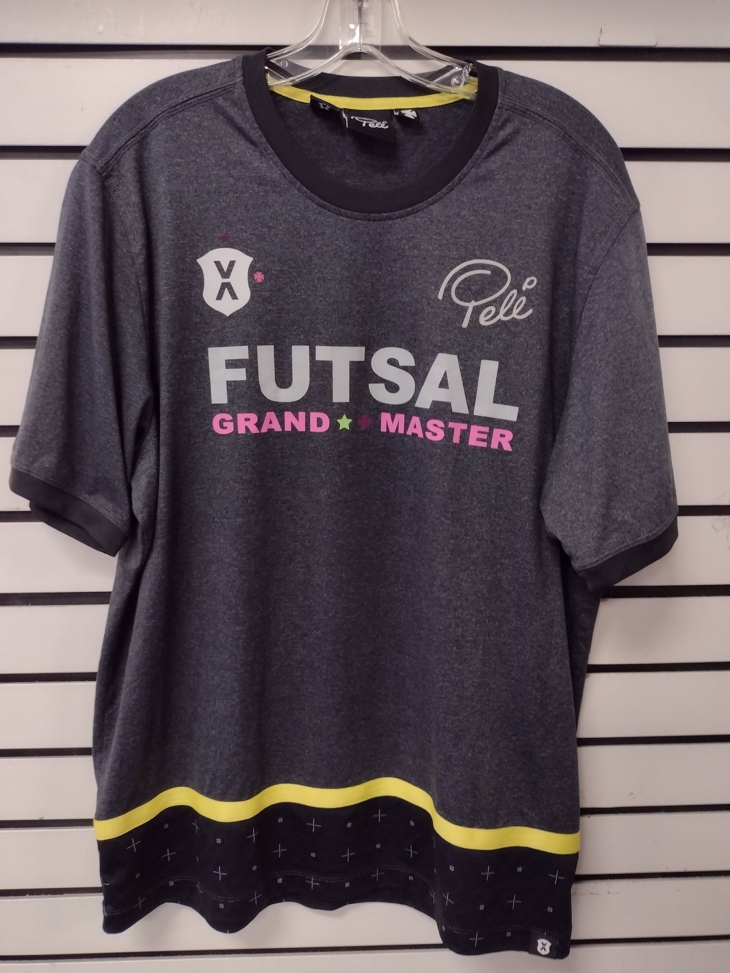 Pele Sports Futsal Grand Master Jersey Mens Large  *** this is a vintage used jersey***