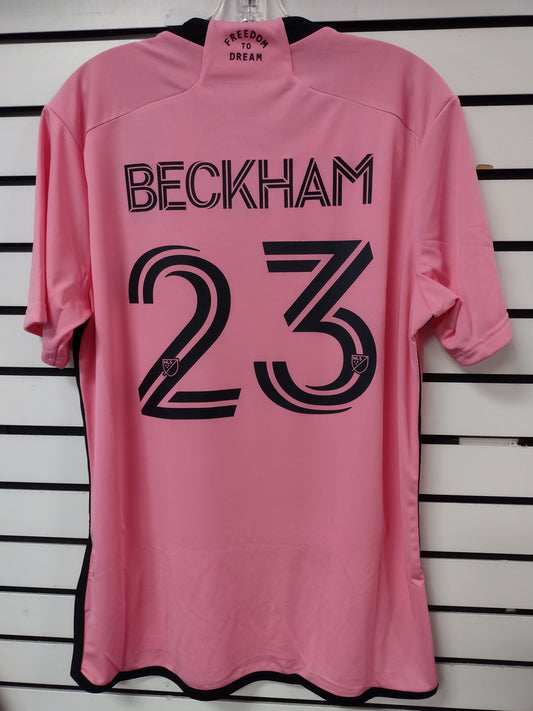adidas Men's Inter Miami CF 2024 Home Jersey Pink Beckham #23