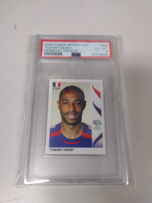 2006 Panini Thierry Henry Sticker PSA 6