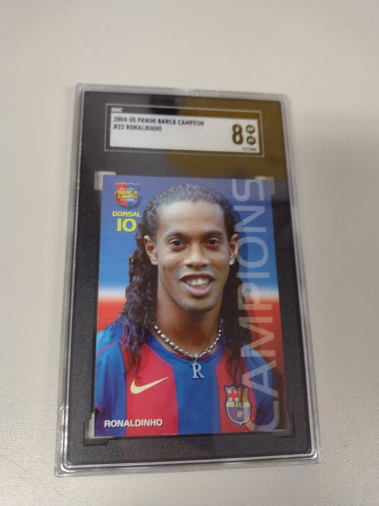 2004-05 Panini Barca Campeon #22 Ronaldinho SGC 8