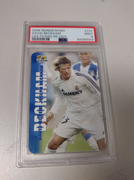 David Beckham 2006 Mundicromo Las Fichas De La Liga PSA 9