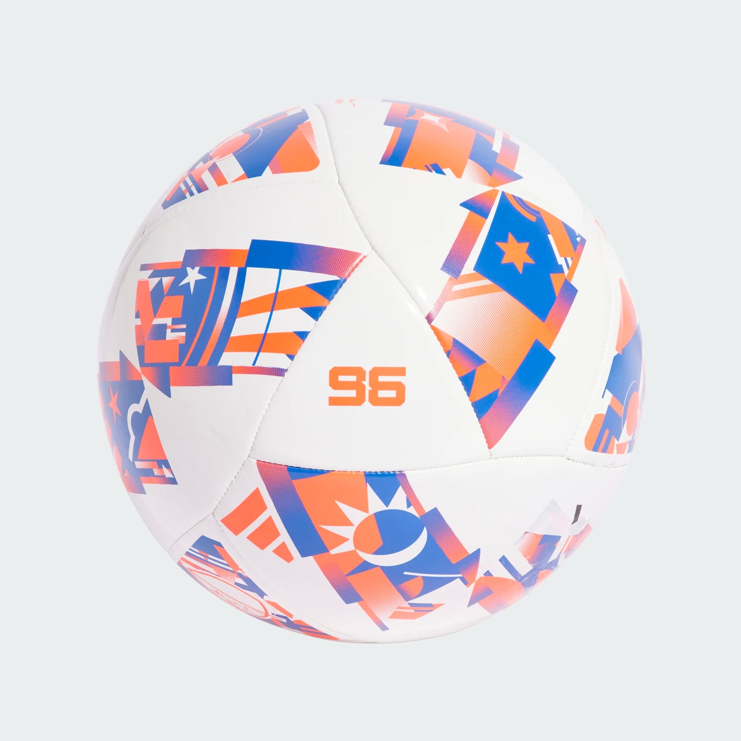 adidas MLS Club Soccer Ball White Solar Red Blue