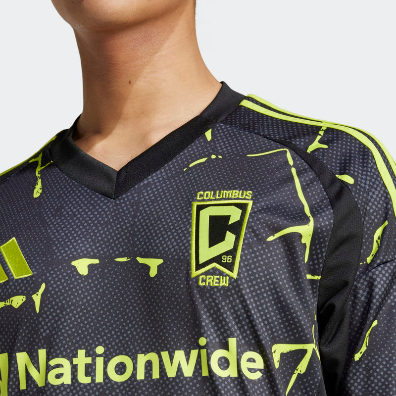 Load image into Gallery viewer, adidas MLS Columbus Crew Black Away Jersey "Goosebumps" 2025
