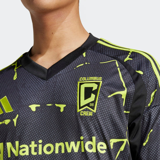 adidas MLS Columbus Crew Black Away Jersey "Goosebumps" 2025