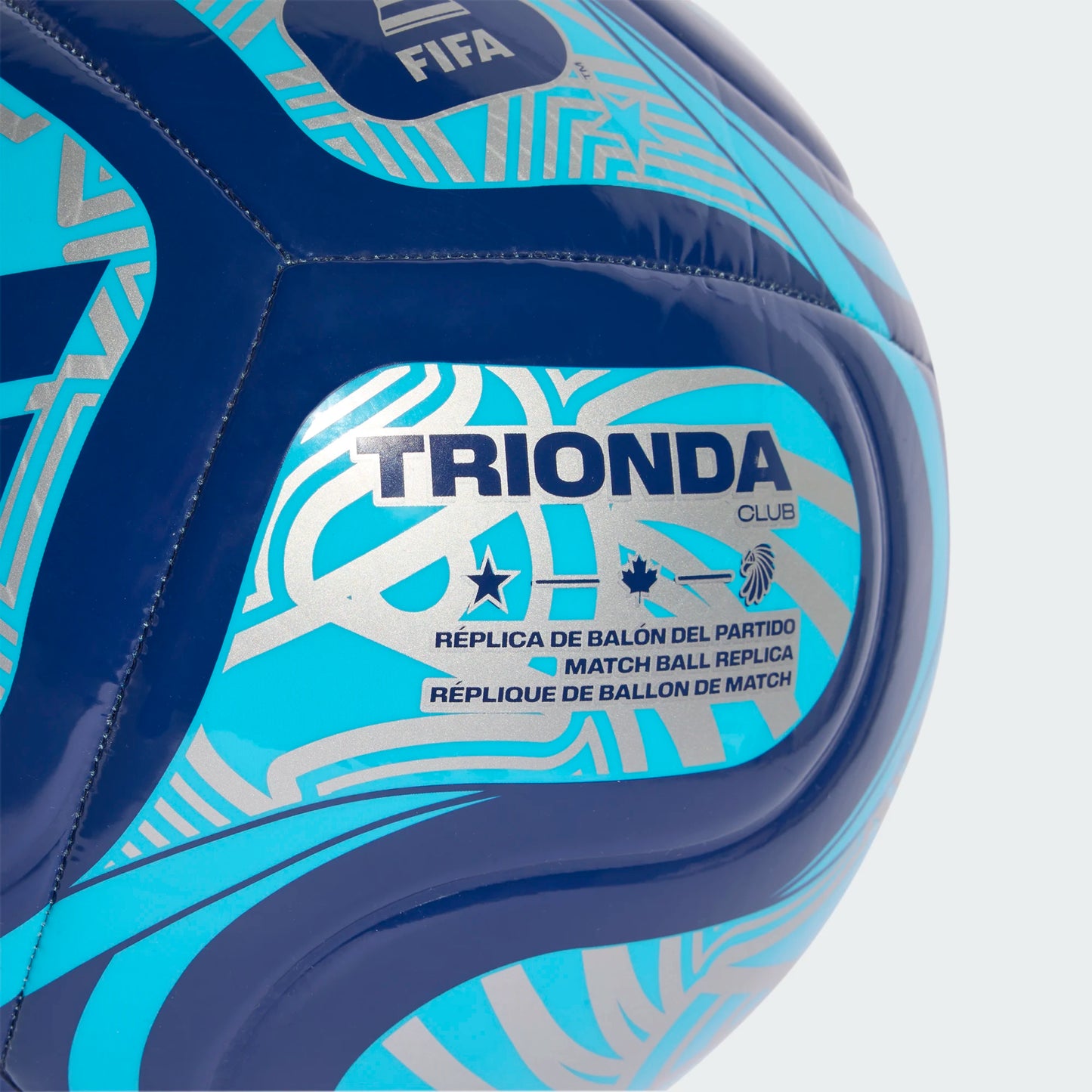 adidas Trionda World Cup 2026 Soccer Ball Blue Silver