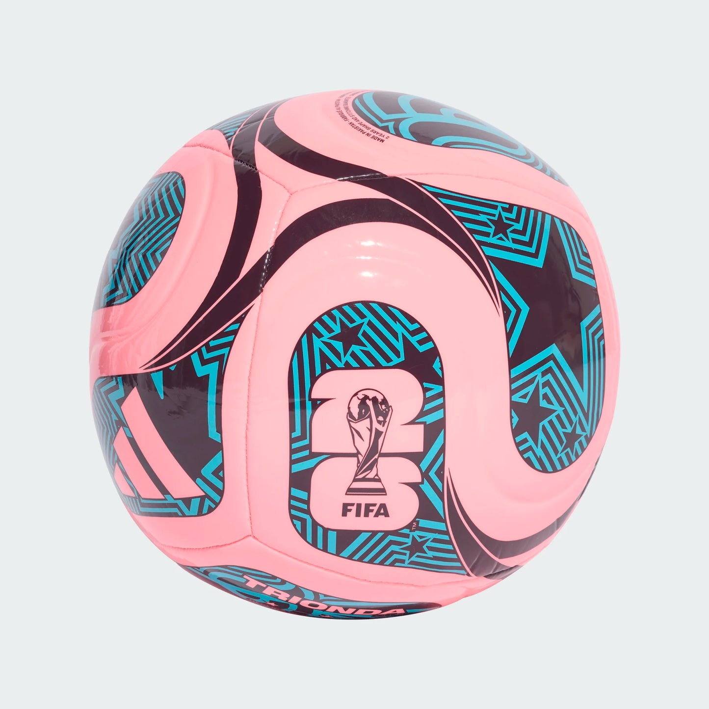 adidas Trionda World Cup 2026 Soccer Ball Pink Blue