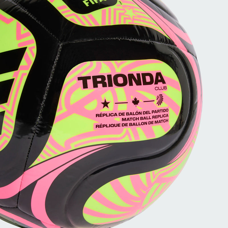 Load image into Gallery viewer, adidas Trionda Club World Cup 2026 Club Soccer Ball Black Pink
