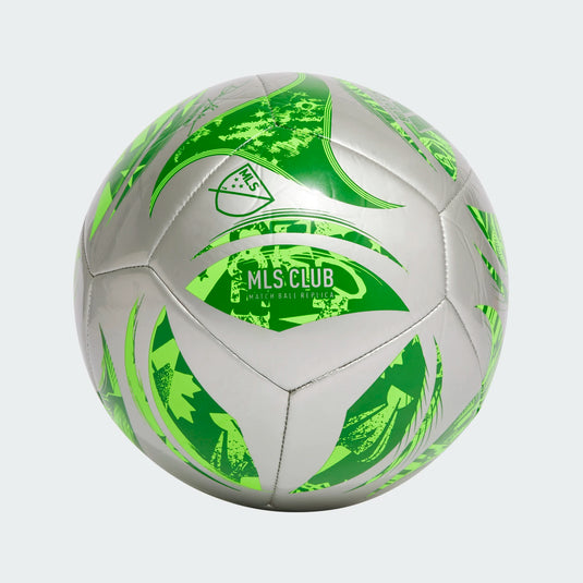 adidas MLS Club Soccer Ball Silver Green