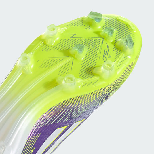 adidas F50 Pro FG Soccer Cleat purple green