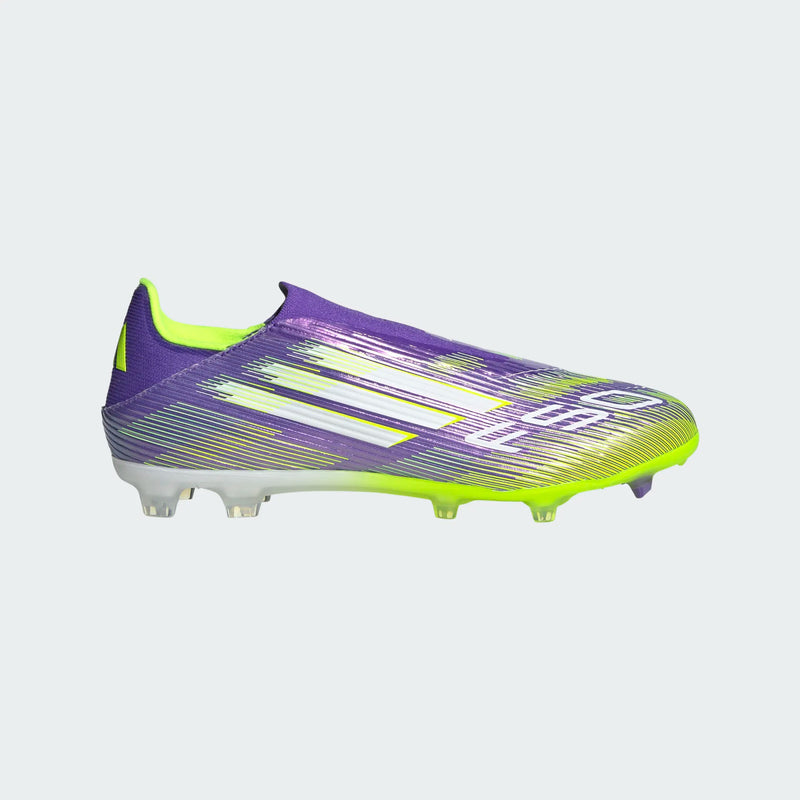 Load image into Gallery viewer, adidas F50 League Laceless FG/MG purple green
