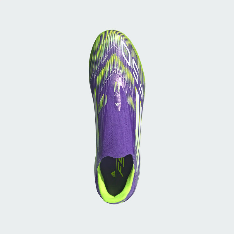 Load image into Gallery viewer, adidas F50 League Laceless FG/MG purple green
