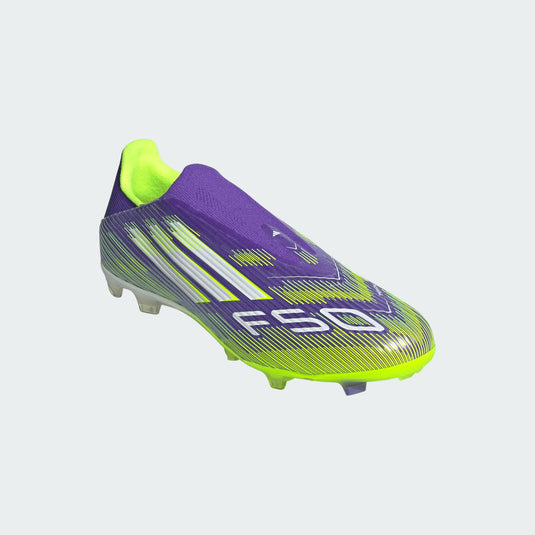 adidas F50 League Laceless FG/MG purple green