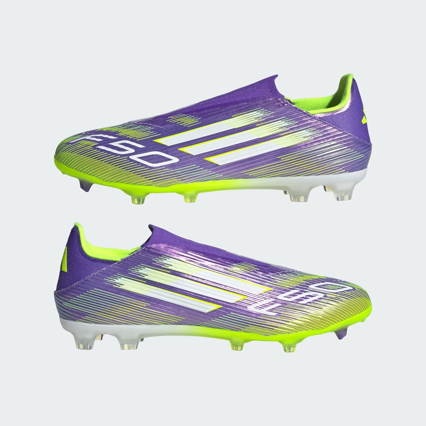 adidas F50 League Laceless FG/MG purple green