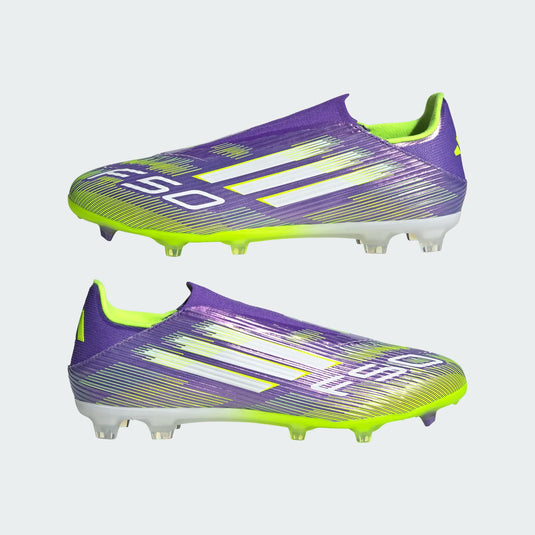 adidas F50 League Laceless FG/MG purple green