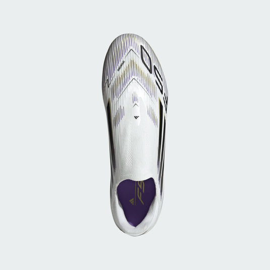 adidas F50 League Laceless FG/MG White Black Gold