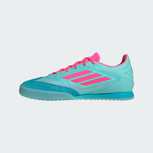 F50 Freestyle Messi Indoor Soccer Shoe Blue Pink