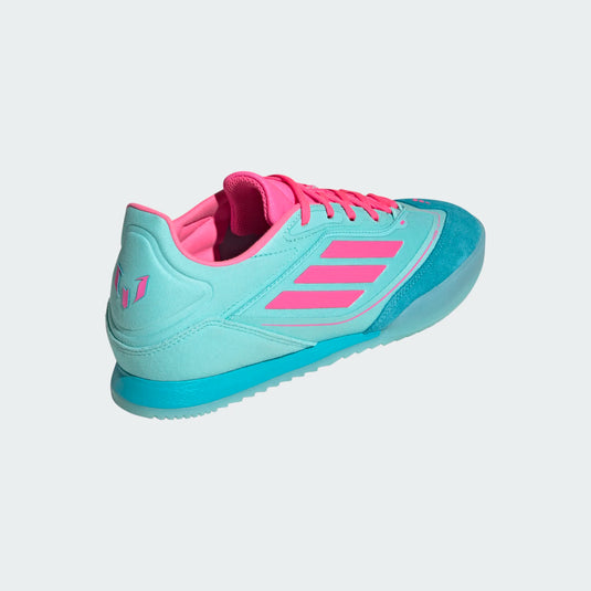 F50 Freestyle Messi Indoor Soccer Shoe Blue Pink