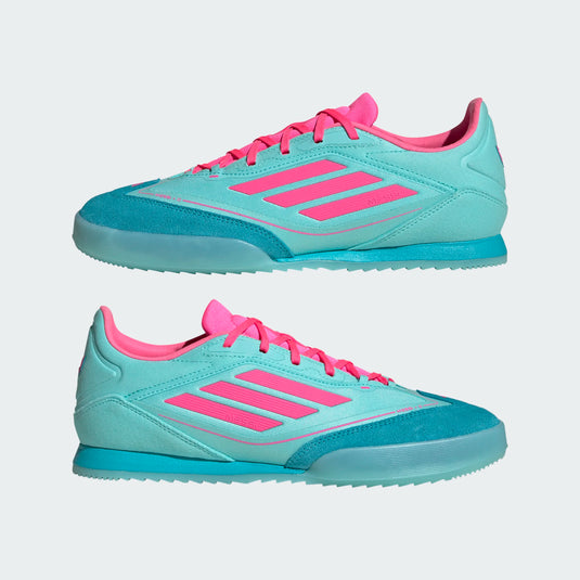 F50 Freestyle Messi Indoor Soccer Shoe Blue Pink