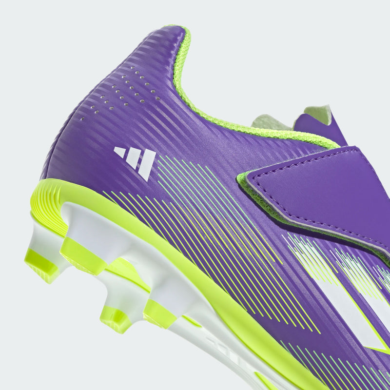 Load image into Gallery viewer, adidas Youth club F50 Velcro FG/MG purple green
