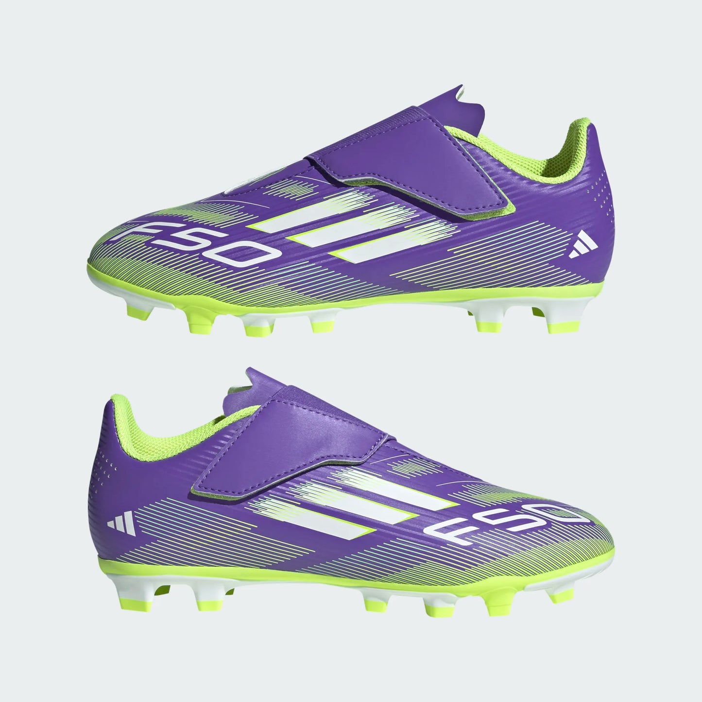 adidas Youth club F50 Velcro FG/MG purple green