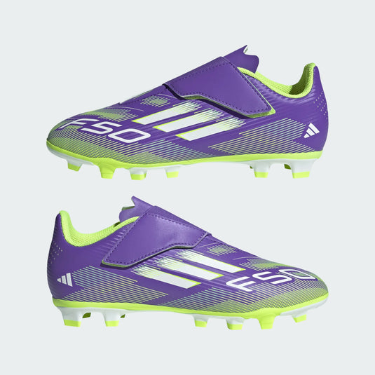 adidas Youth club F50 Velcro FG/MG purple green