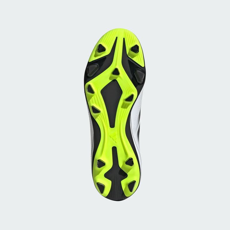 Load image into Gallery viewer, adidas Goletto IX FG/MG Junior Lacelaess Soccer Cleats White Black Yellow
