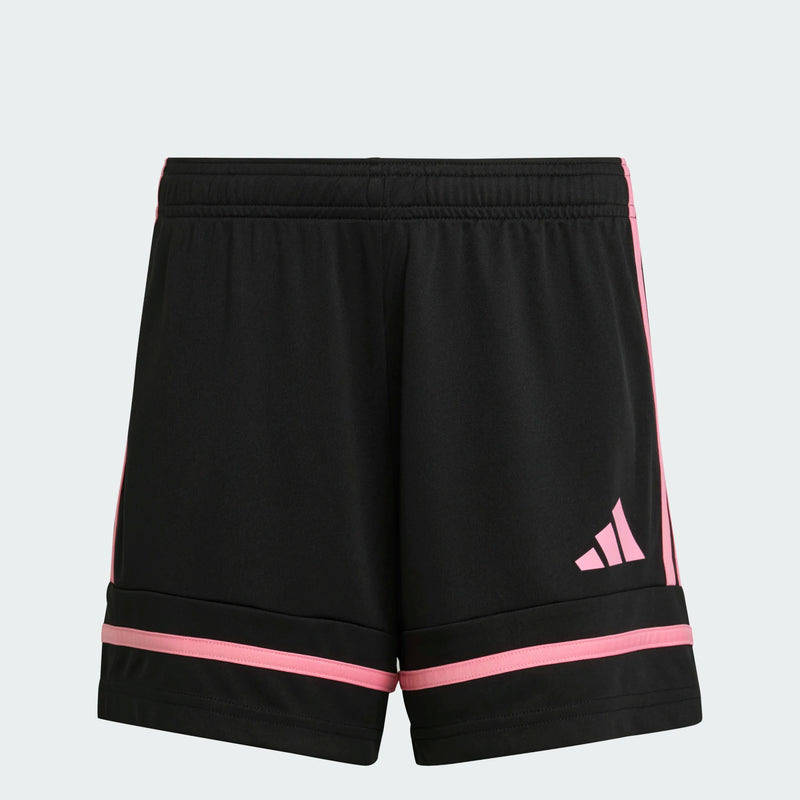 Load image into Gallery viewer, adidas Squadra 25 Youth Girls Soccer Shorts Black Pink
