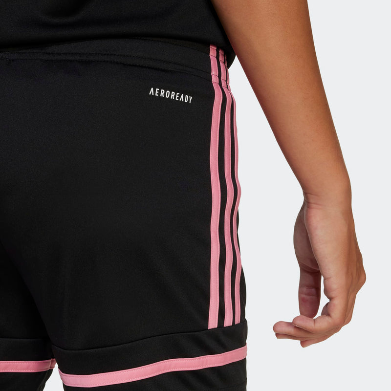 Load image into Gallery viewer, adidas Squadra 25 Youth Girls Soccer Shorts Black Pink
