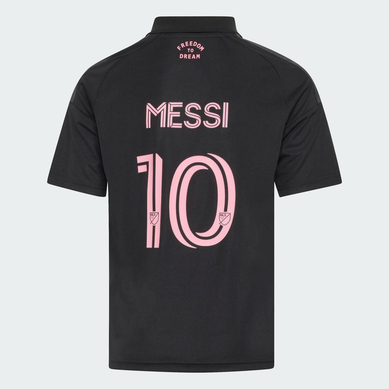 Load image into Gallery viewer, adidas Youth Inter Miami CF Black Away 2026/27 Messi #10 Jersey
