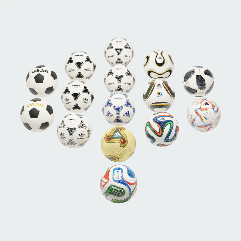 Load image into Gallery viewer, World Cup Historical Mini Ball Set with Display Case 1970-2026
