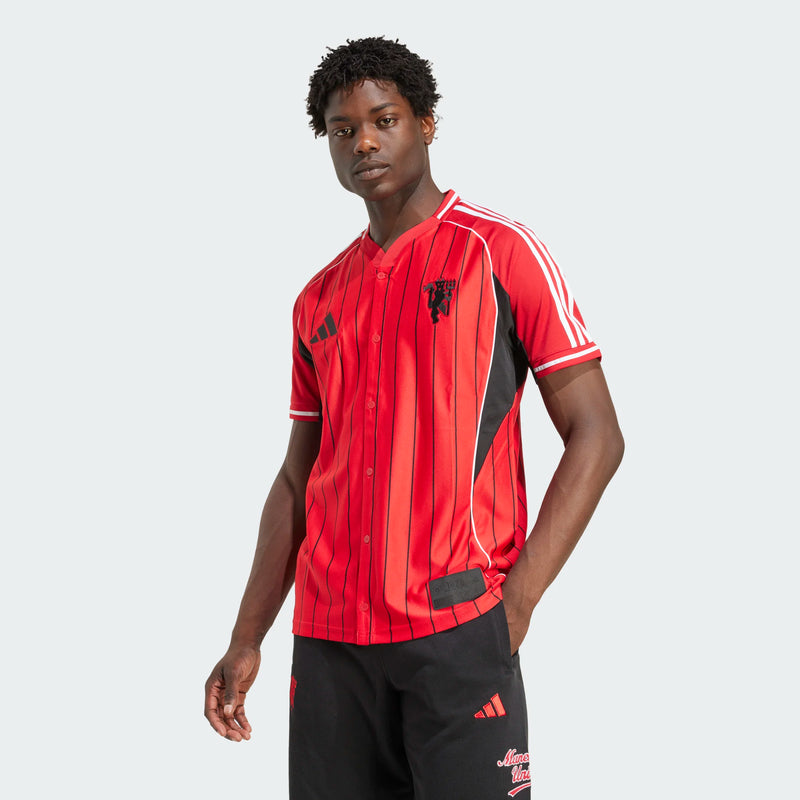 Load image into Gallery viewer, adidas Men's Manchester United Baseball Jersey
