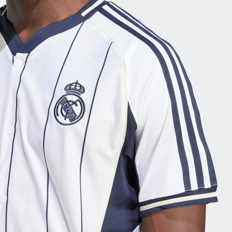 Load image into Gallery viewer, adidas Men's Real Madrid Baseball Style Jersey
