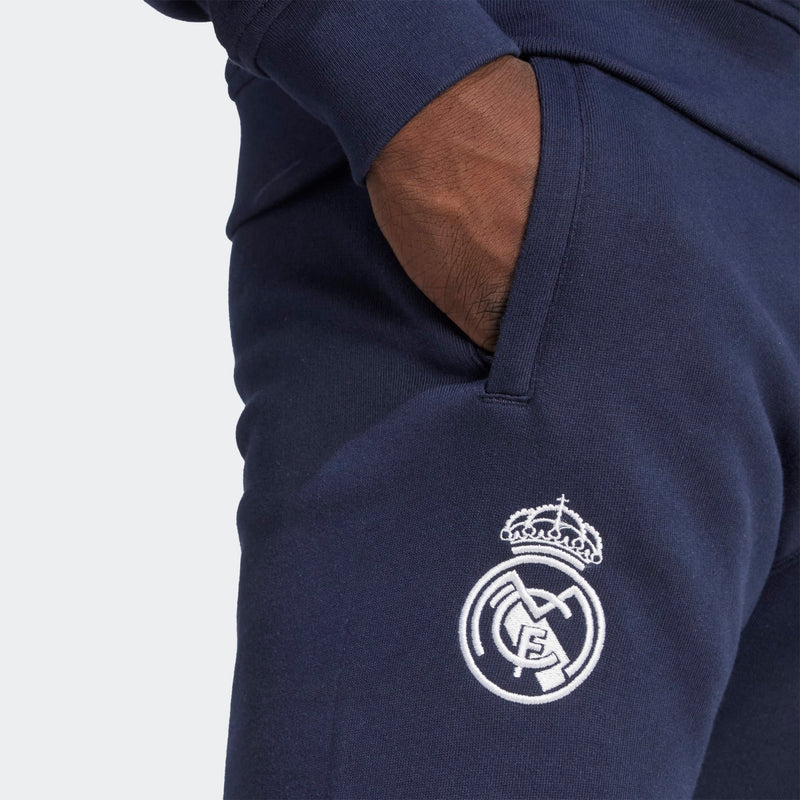 Load image into Gallery viewer, Real Madrid Navy Blue Fleece Pants
