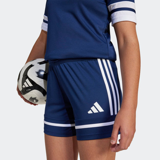 adidas Squadra 25 Youth Girls Soccer Shorts Navy Blue
