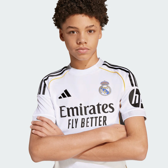 adidas Youth Real Madrid Home Jersey 2025/26