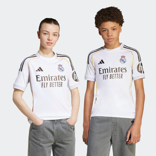 adidas Youth Real Madrid Home Jersey 2025/26