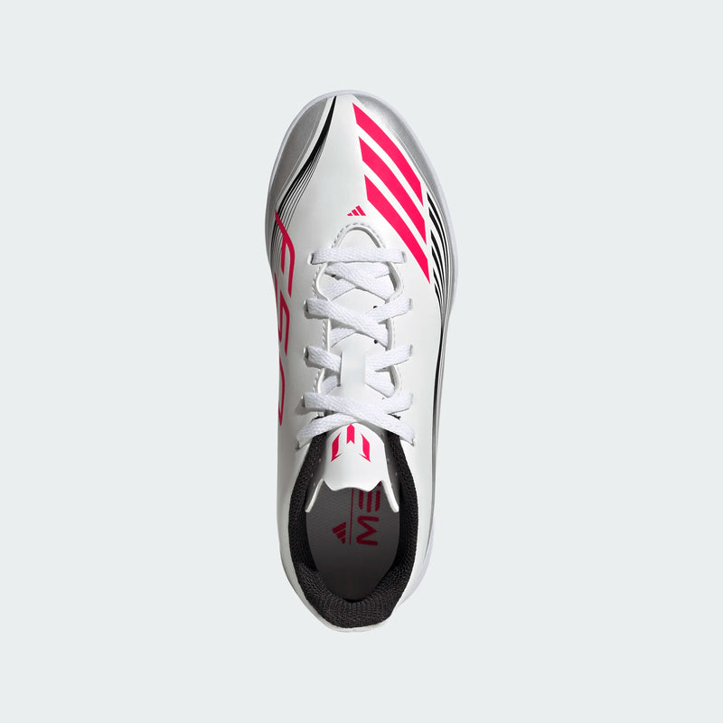 Load image into Gallery viewer, adidas Youth F50 Messi Club Indoor Soccer Futsal White Red
