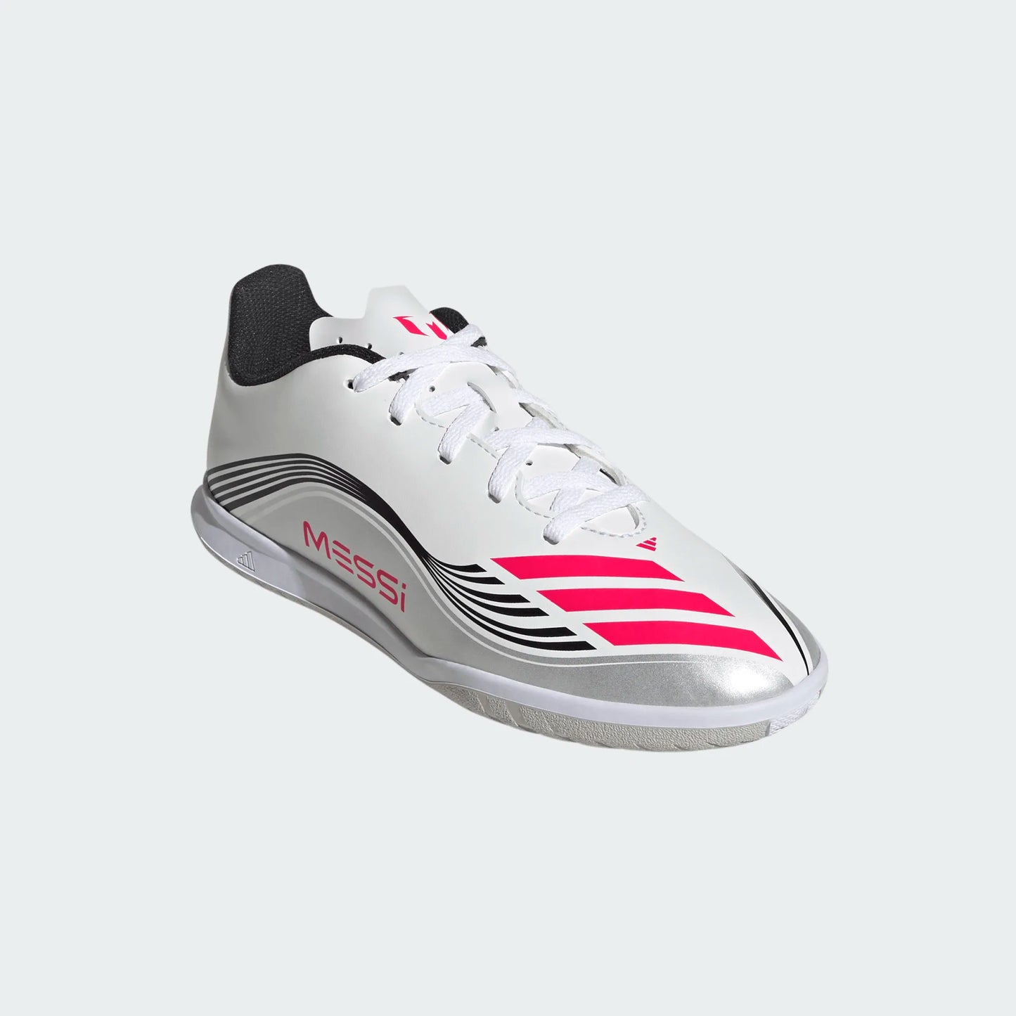 adidas Youth F50 Messi Club Indoor Soccer Futsal White Red