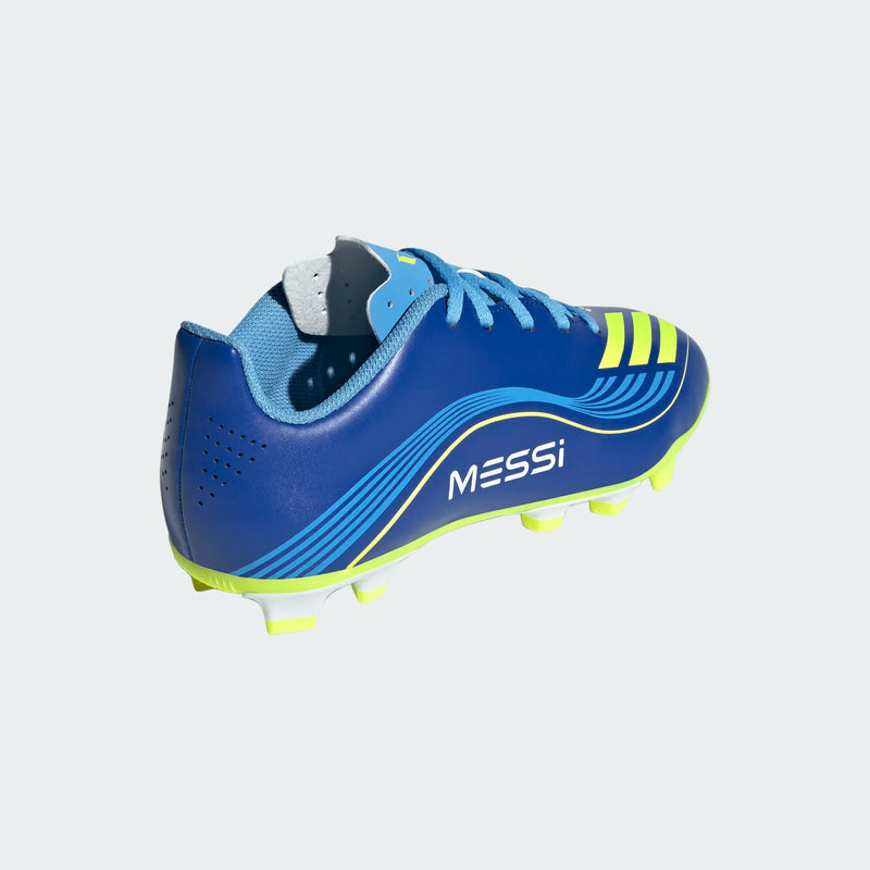 Load image into Gallery viewer, adidas Youth F50 Messi Club FG/MG Blue/Yellow
