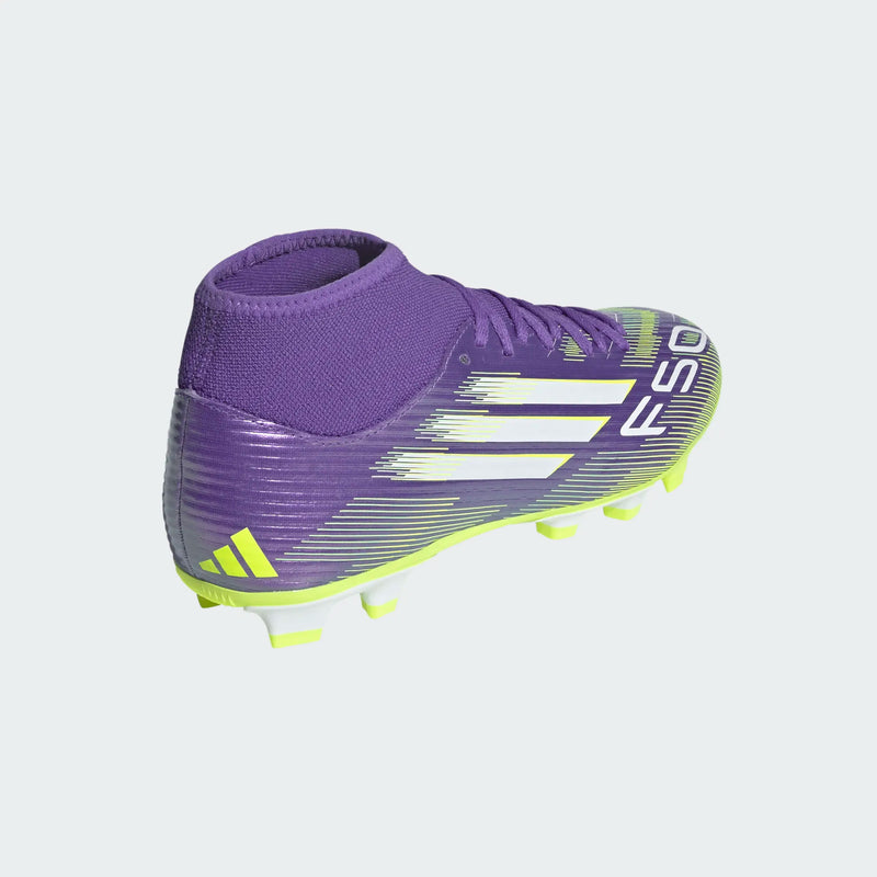 Load image into Gallery viewer, adidas F50 club sock FG/MG purple green

