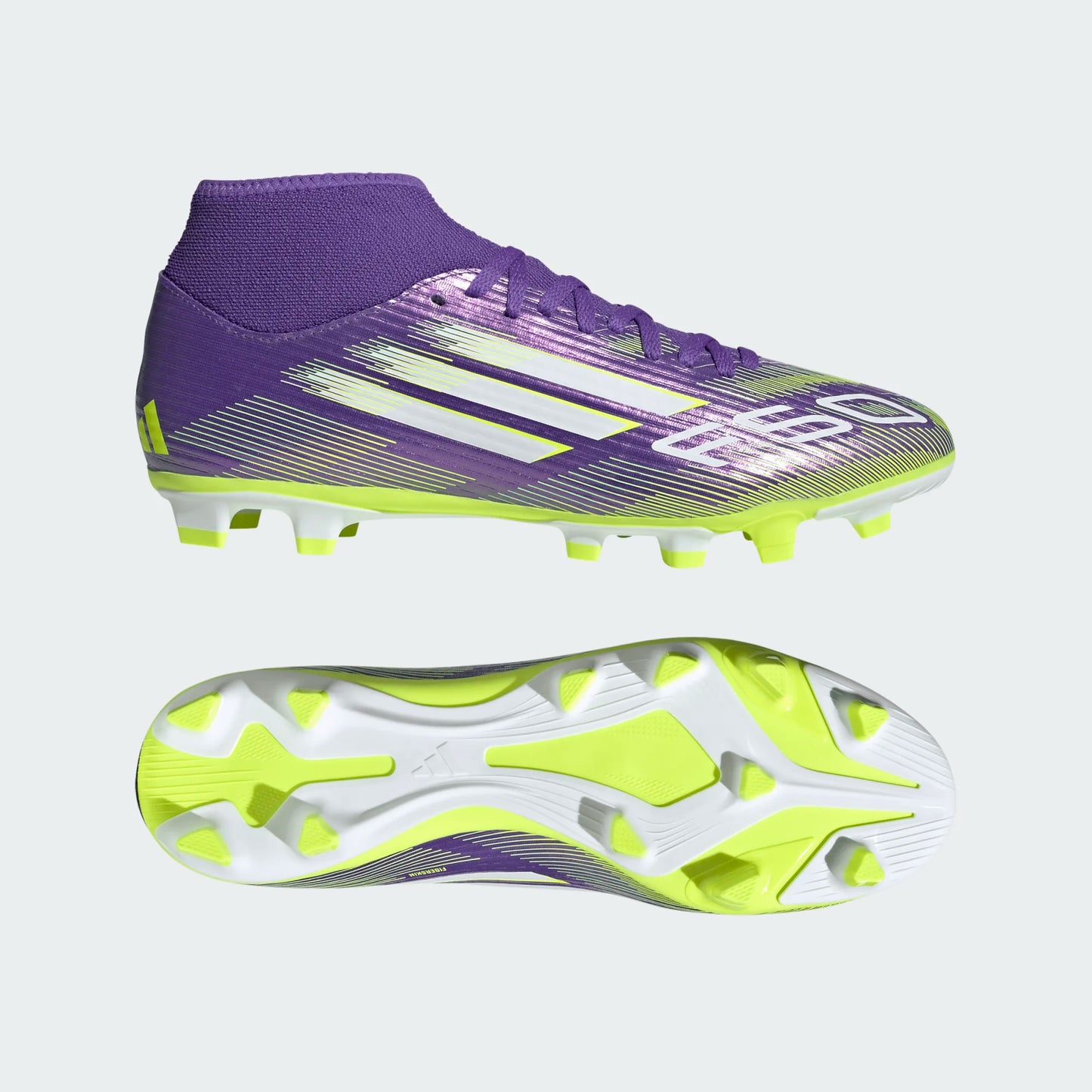 adidas F50 club sock FG/MG purple green