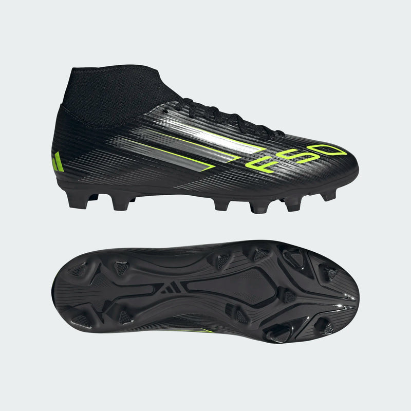 Load image into Gallery viewer, adidas F50 Club Mid FG/MG Black Green
