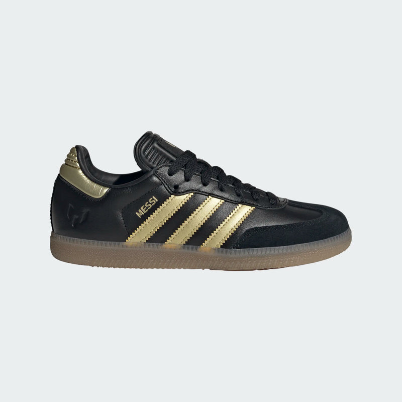 Load image into Gallery viewer, adidas Youth Samba Jr Messi Black Gold
