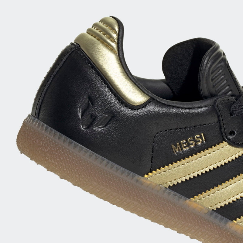 Load image into Gallery viewer, adidas Youth Samba Jr Messi Black Gold
