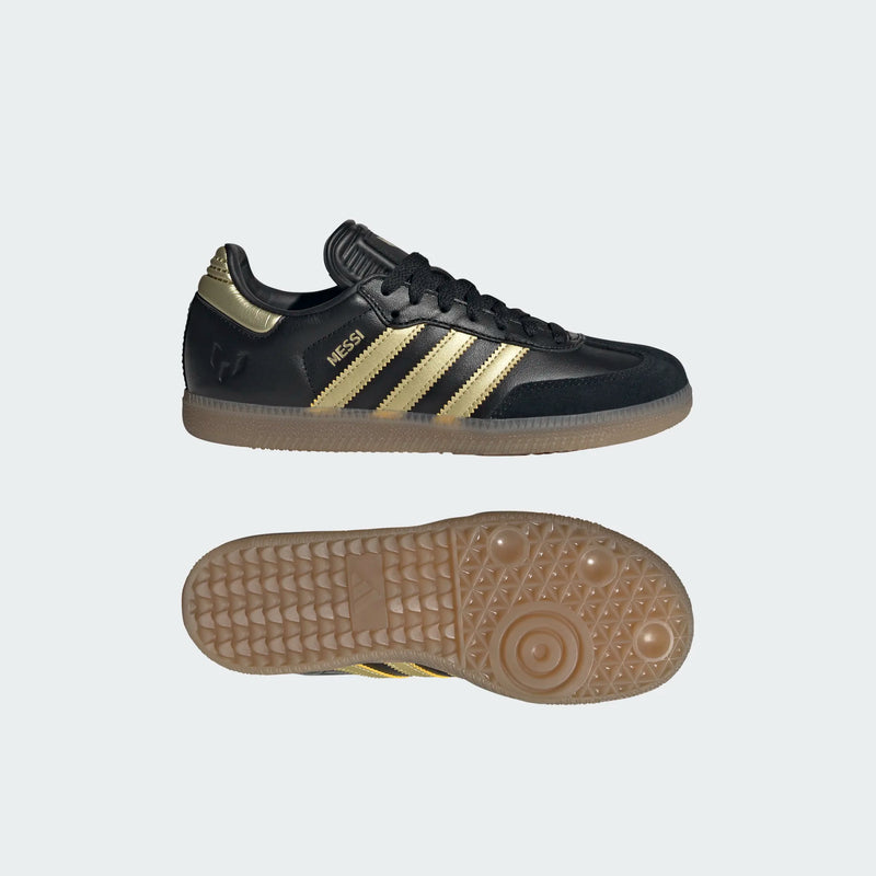 adidas Samba Messi Indoor Soccer Shoes Kids Black 12K