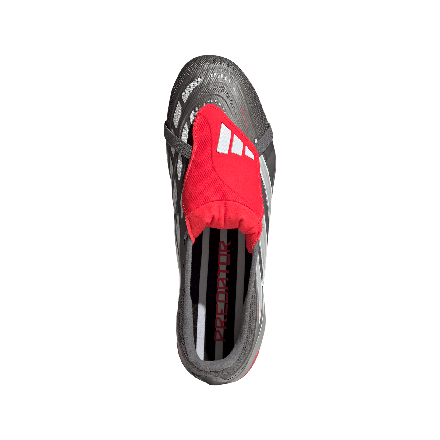 Predator League Fold Over Tongue FG Finishers Steel Red