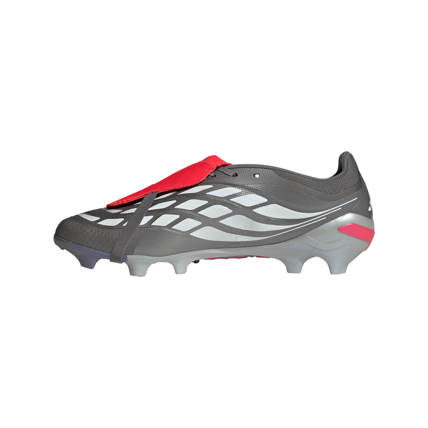 Predator League Fold Over Tongue FG Finishers Steel Red