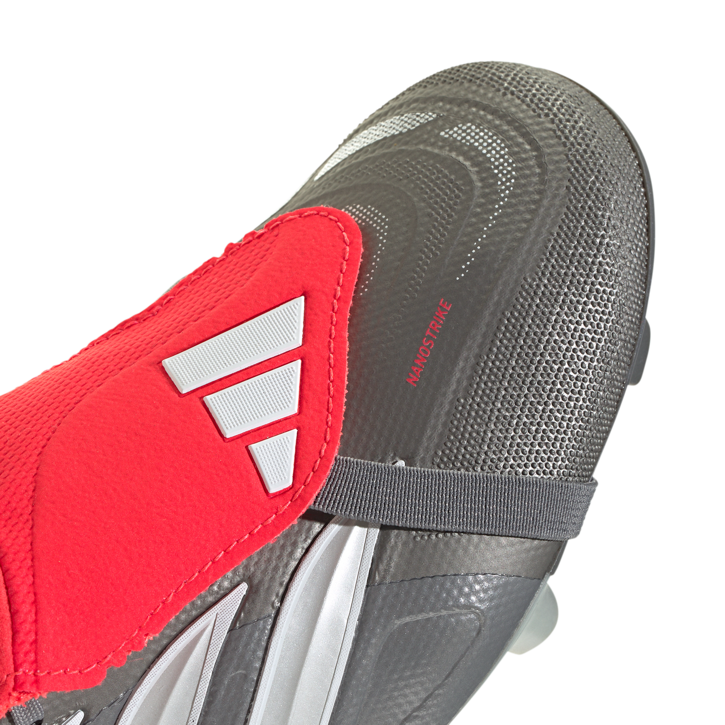 Predator League Fold Over Tongue FG Finishers Steel Red