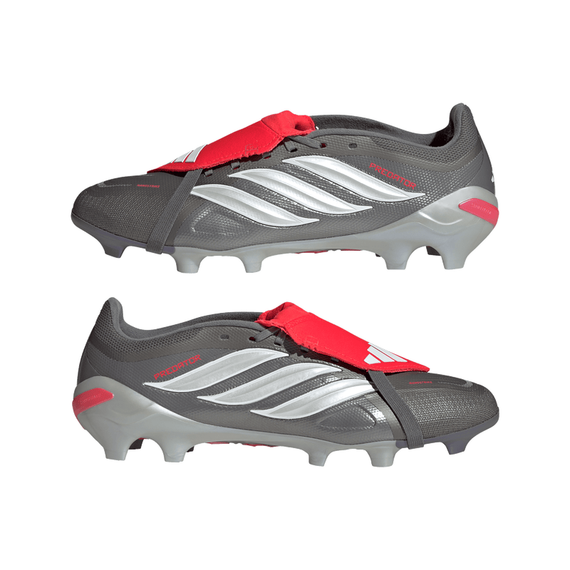 Load image into Gallery viewer, Predator League Fold Over Tongue FG Finishers Steel Red
